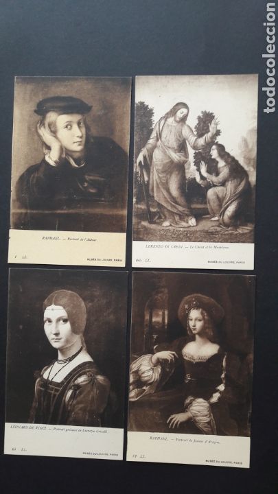 Postales: 16 tarjetas postales obras del museo del louvre - Foto 3