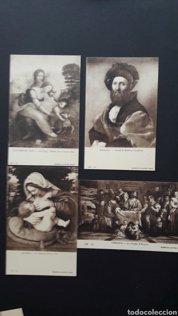 Postales: 16 tarjetas postales obras del museo del louvre - Foto 4