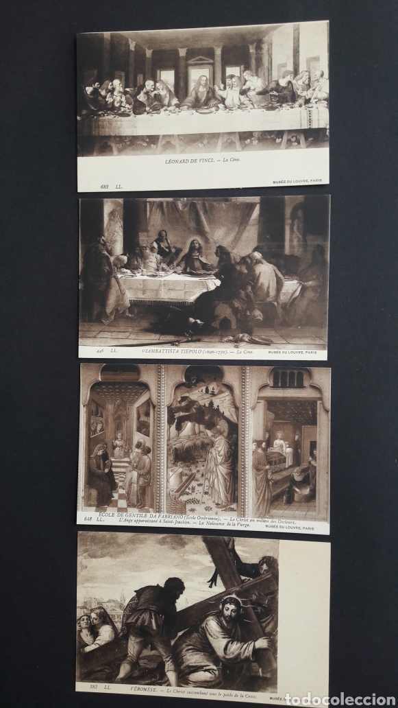 Postales: 16 tarjetas postales obras del museo del louvre - Foto 5