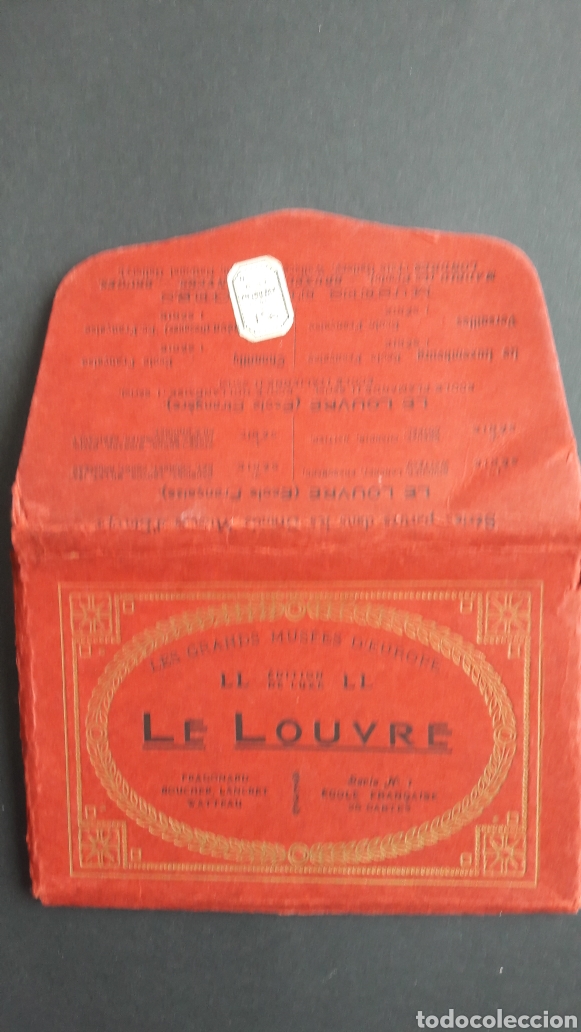 Postales: 15 tarjetas postales obras del museo del louvre - Foto 1