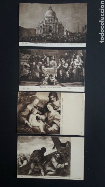 Postales: 15 tarjetas postales obras del museo del louvre - Foto 3