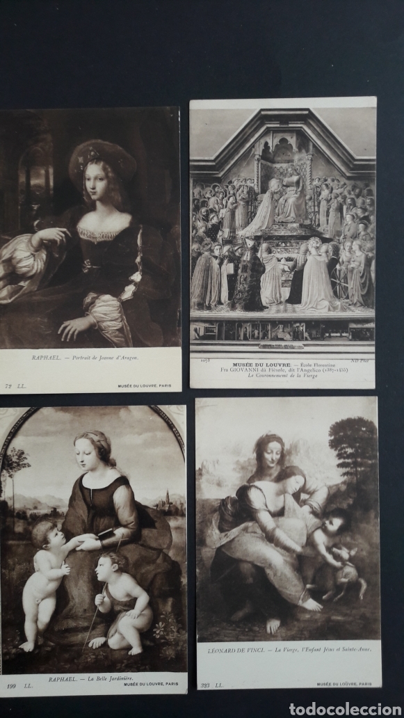 Postales: 15 tarjetas postales obras del museo del louvre - Foto 4