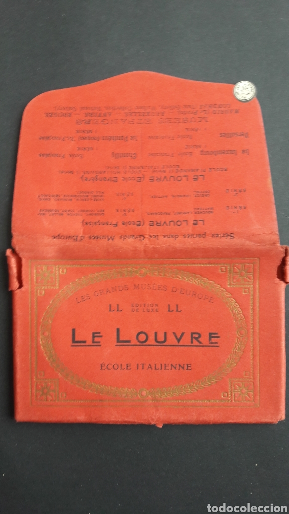 Postales: 15 tarjetas postales obras del museo del louvre - Foto 1