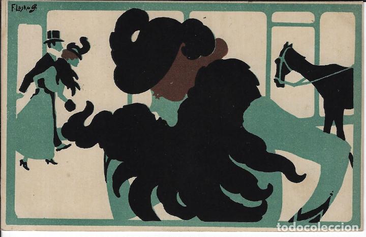 Postales: FRANZ LASKOFF - LES MOIS ART NOUVEAU (TARJETA POSTAL) - C. 1898