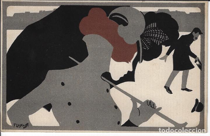 Postales: FRANZ LASKOFF - LES MOIS ART NOUVEAU (TARJETA POSTAL) - C. 1898