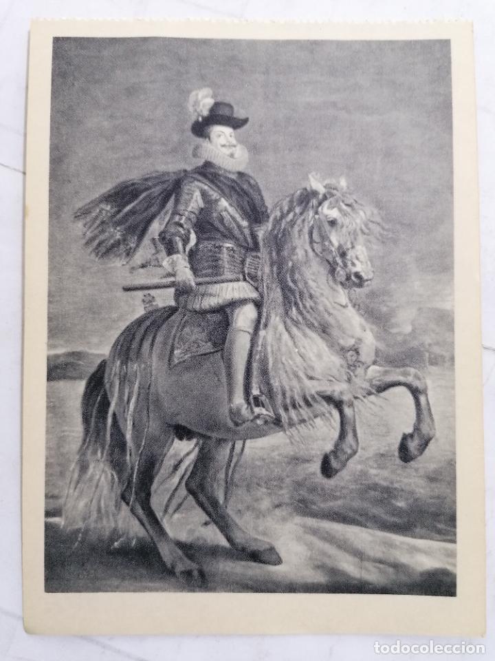 Postales: POSTAL MUSEO DEL PRADO 1176, FELIPE III A CABALLO, VELAZQUEZ - HAUSER Y MENET