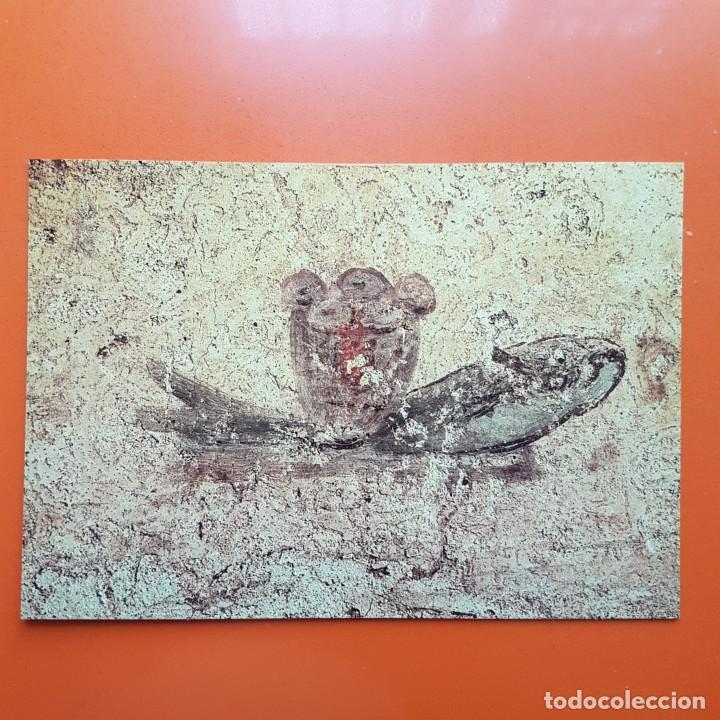 Postales: POSTAL DE PESCE EUCARISTICO. CATACUMBA DE SAN CALIXTO - Foto 1