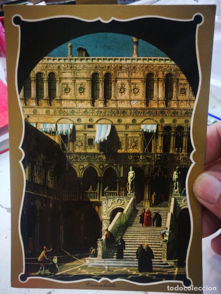 Postais: Postal GIOVANNI ANTONIO CANAL DETTO IL Canaletto 2697-1768 VENEZIA La Scala Dei Giganti un Palazzo