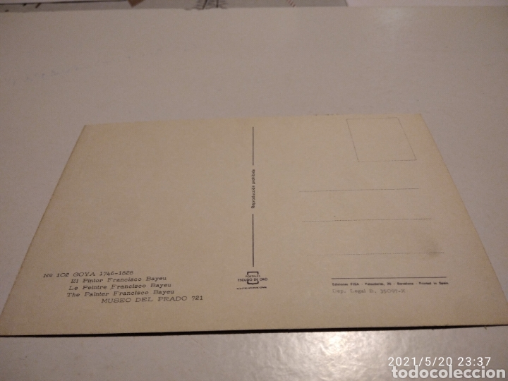 Postales: Goya el pintor Francisco Bayeu - Foto 2