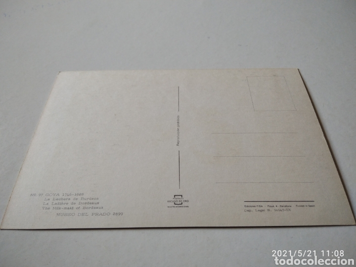 Postales: Goya, la lechera de Burdeos - Foto 2