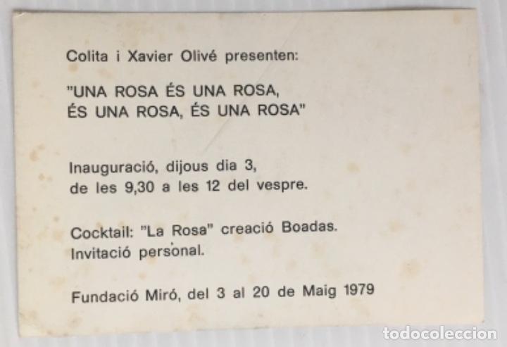 Postales: COLITA Y XAVIER OLIV&Eacute;. FUNDACI&Oacute; MIR&Oacute;. 1979 - Foto 2