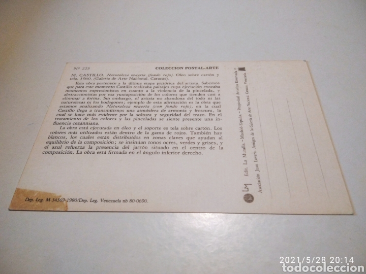 Postales: M. Castillo Postal arte - Foto 2