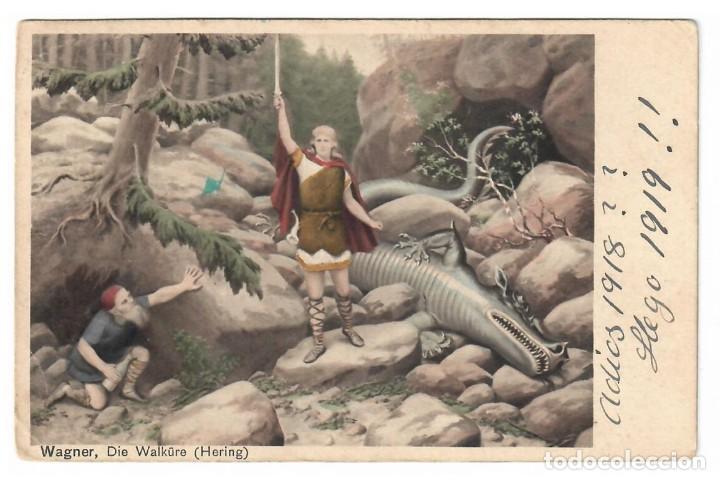 Postales: WAGNER &diams; DIE WALK&Uuml;RE (HERING) &diams; 1918