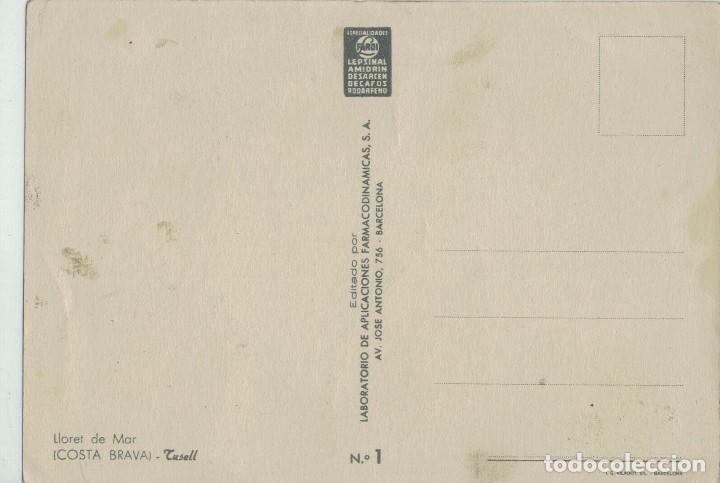 Postales: Postal sin circular. Lloret de Mar (Costa Brava). Tusell - Foto 2