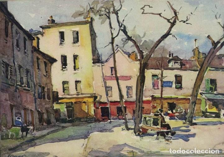 Postales: Postal sin circular. Paris. Place du Tertre - Foto 1