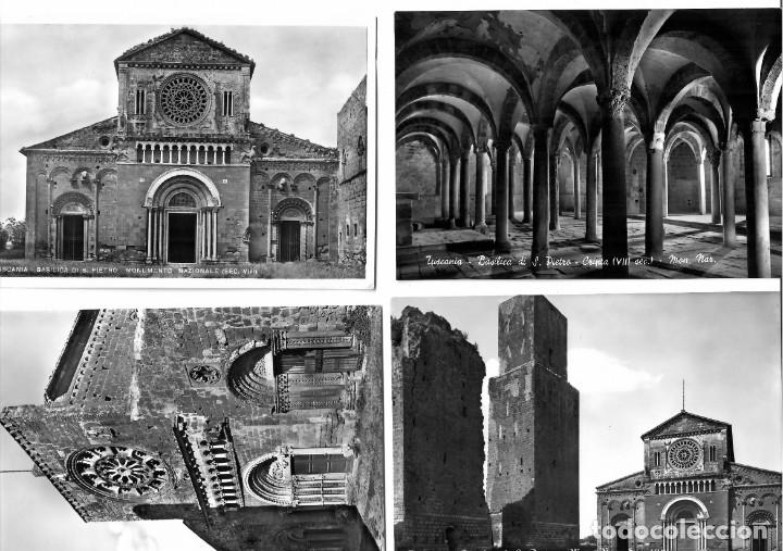 Postales: TUSCANIA (LAZIO, ITALIA) - LOTE DE 11 POSTALES EN B/N - A&Ntilde;OS 1960