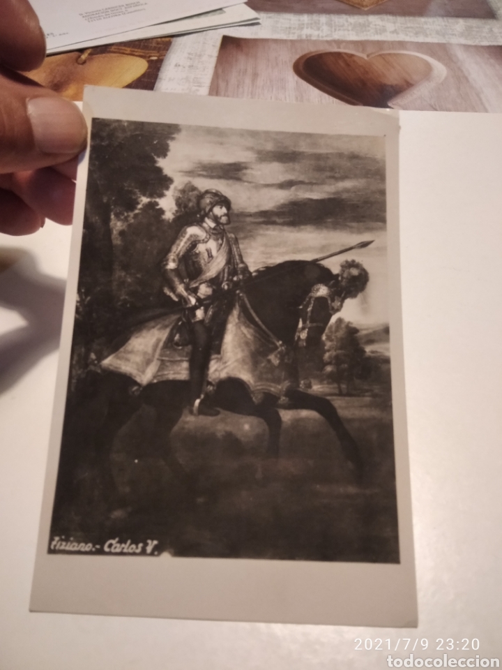 Postales: Postal Tiziano Carlos V - Foto 1