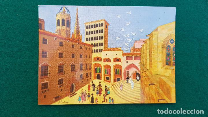 Postales: POSTAL PLAZA DEL REY - BARCELONA - Foto 1