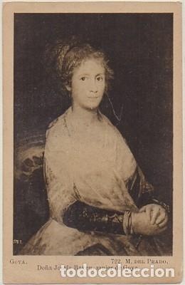 Postales: POSTAL DE ARTE. DO&Ntilde;A JOSEFA BAYEU. MUJER DE GOYA. MUSEO DEL PRADO   P-ARTE-483