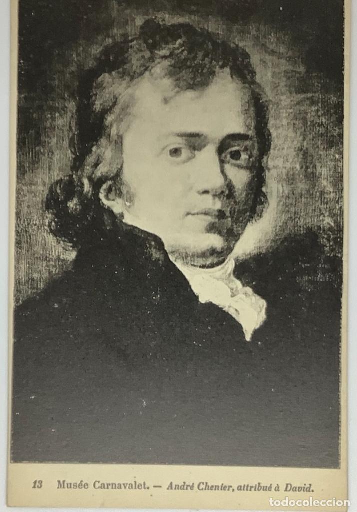 Postales: MUSEE CARNAVALET, 13 Andre Chenier, attribu&eacute; a David . A Moutet. Sin circular. - Foto 1