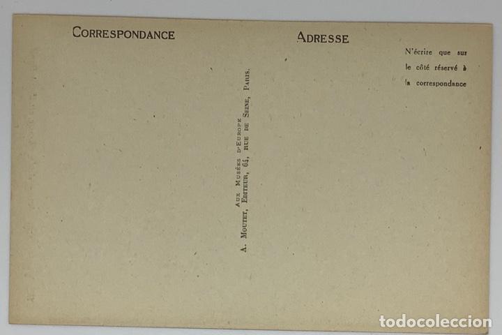 Postales: MUSEE CARNAVALET, 13 Andre Chenier, attribu&eacute; a David . A Moutet. Sin circular. - Foto 2