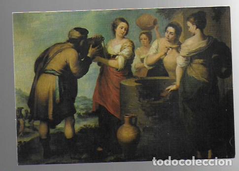 Postales: Museo del Prado. Rebeca y Elizar / Murillo - Foto 1
