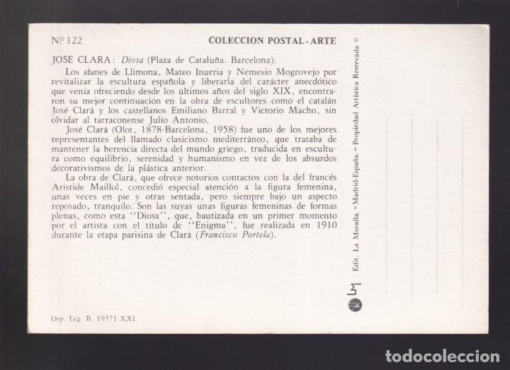 Postales: Josep Clar&agrave;. *Barcelona. Diosa* Nueva. - Foto 2