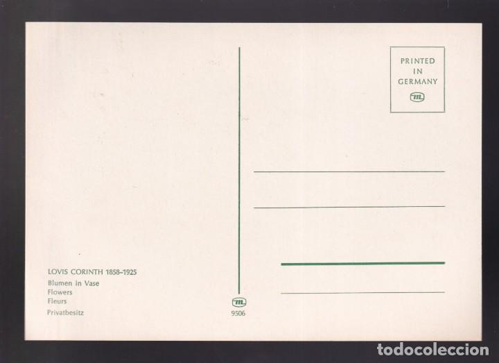 Postales: Lovis Corinth. *Blumen in Vase* Nueva. - Foto 2