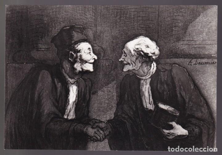 Postales: Honor&eacute; Daumier. *Two Lawyers* Nueva. - Foto 1