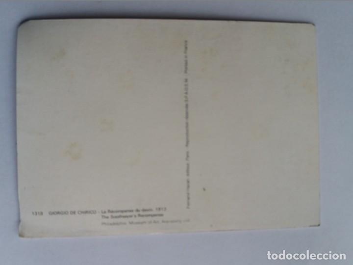 Postales: POSTAL - GIORGIO DE CHIRICO - LA RECOMPENSE DU DEVIN 1319 - Foto 2
