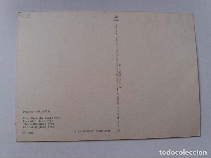Postales: POSTAL - PICASSO - EL VIOLIN JOLIE EVA - Foto 2