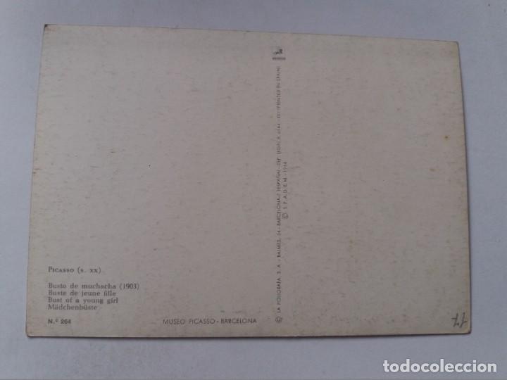 Postales: POSTAL - BUSTO DE MUCHACHA - PABLO PICASSO - Foto 2