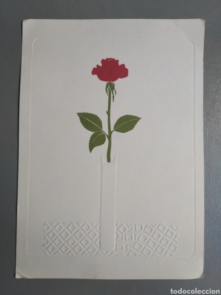 Postales: Tarjeta sencilla flor rosa - Foto 1