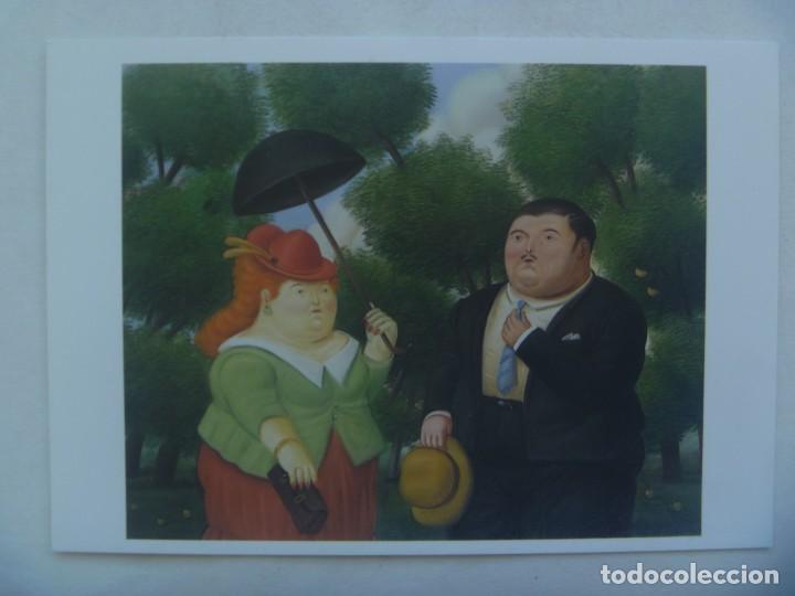 Postcards: POSTAL CON PINTURA DE BOTERO : HOMBRE Y MUJER