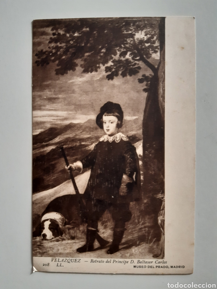 Postales: Tarjeta postal Museo del Prado Pintor Vel&aacute;zquez Retrato del Pr&iacute;ncipe Baltasar Carlos LL Madri