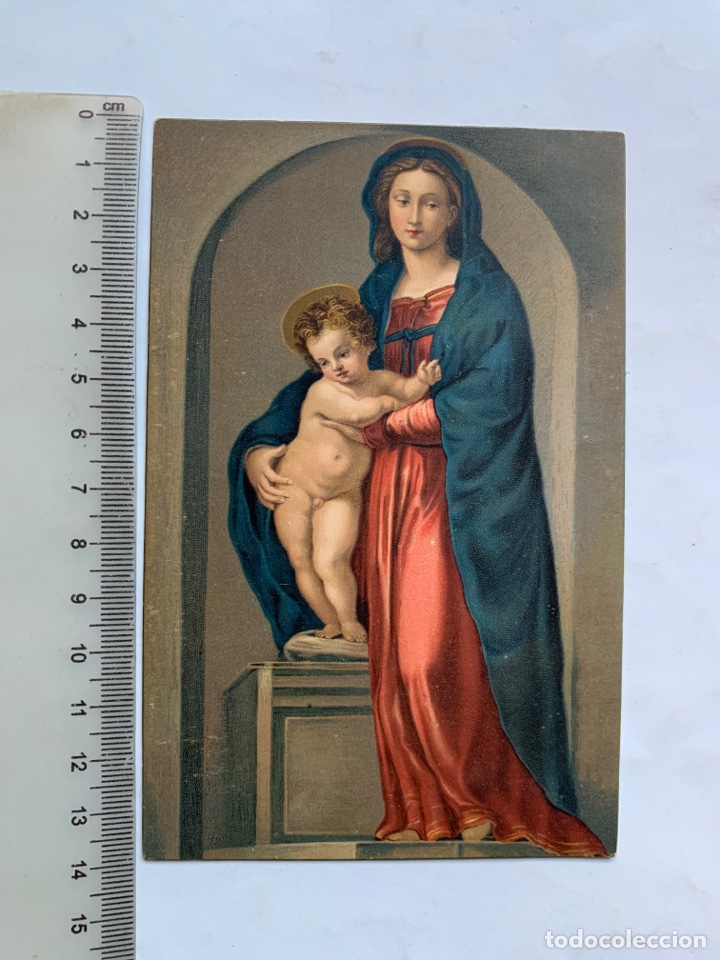 Postales: POSTAL. PISA. LA MADONNA COL BAMBINO. ANDREA DEL SARTO. STENGEL. DRESDEN.