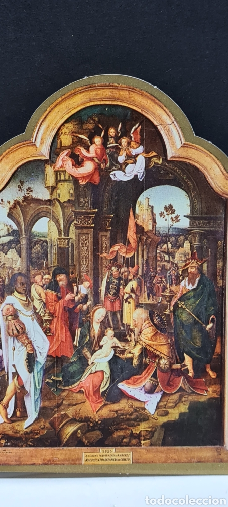 Postales: Preciosa postal de Navidad. Diptico. Escrita. Mart&iacute;nez Joyeros.