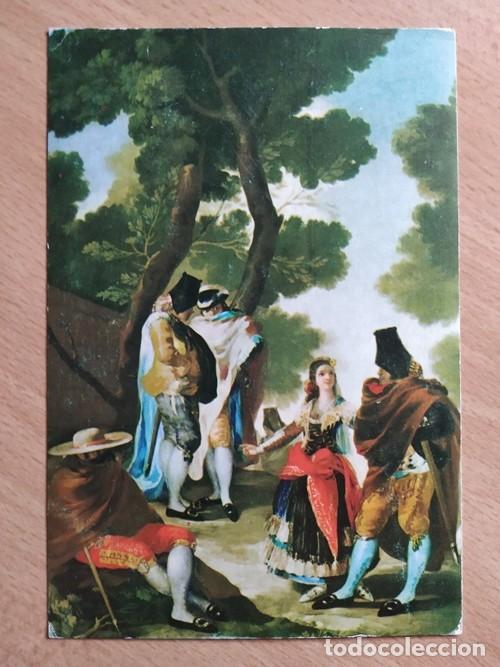 Postales: Postal GOYA: LA MAJA Y LOS EMBOZAOS - Foto 1