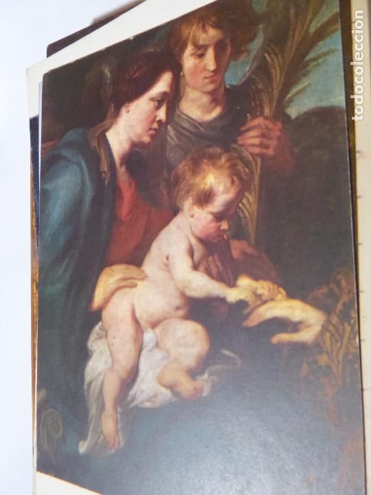 Postales: JACOB JORDANES. LA VIRGEN Y EL NI&Ntilde;O. MUSEO DEL PRADO