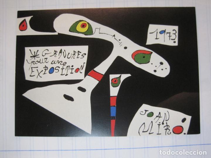 Postales: JOAN MIRO-EXPOSICIO ABRIL '90-GRAVURES POR UNE EXPOSITION 1973-POSTAL-(87.305)