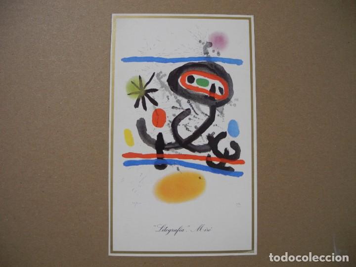 Postales: Postal. Litografia de Joan Mir&oacute;. 19.8cm x 11.8cm. No escrita
