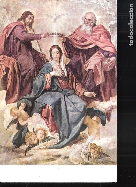 Postales: Velazquez. La Coronaci&oacute;n de la Virgen. Museo del Prado. - Foto 1