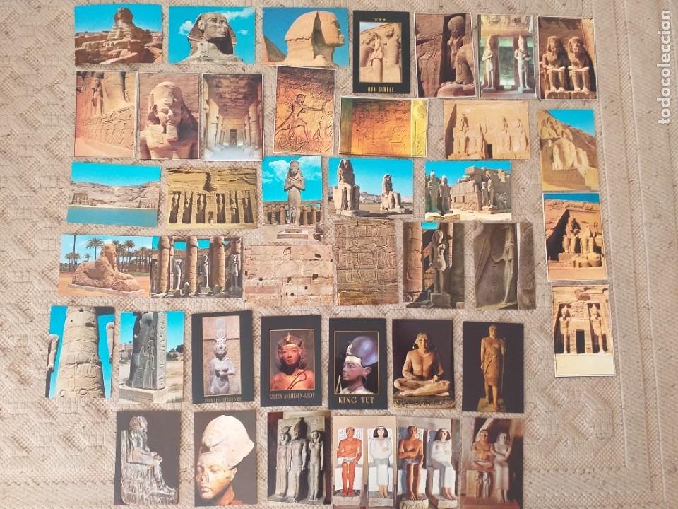 79 POSTALES. ARTE: ESCULTURA EGIPCIA. (Postales - Postales Temáticas - Arte)