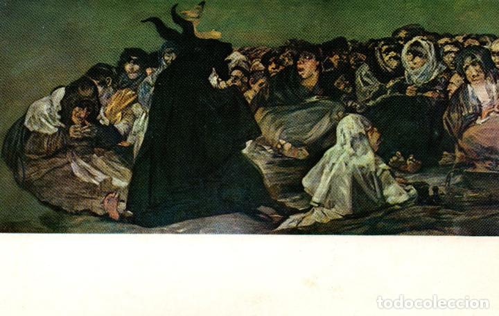 Postales: GOYA. AQUELARRE. MUSEO DEL PRADO.
