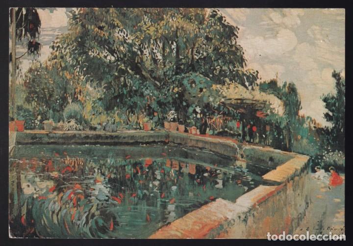 Postales: *Joaquin Mir - Estanque* Museo Estrada, Esplugas. Circulada 1972.. - Foto 1