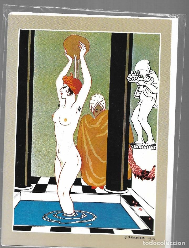 Cartoline: GEORGES BARBIER / LA VASQUE. POSTAL D&Iacute;PTICA Y NUEVA. EDICI&Oacute;N VERKERKE N&Uacute;M. AC 3267. A&Ntilde;O 1977.