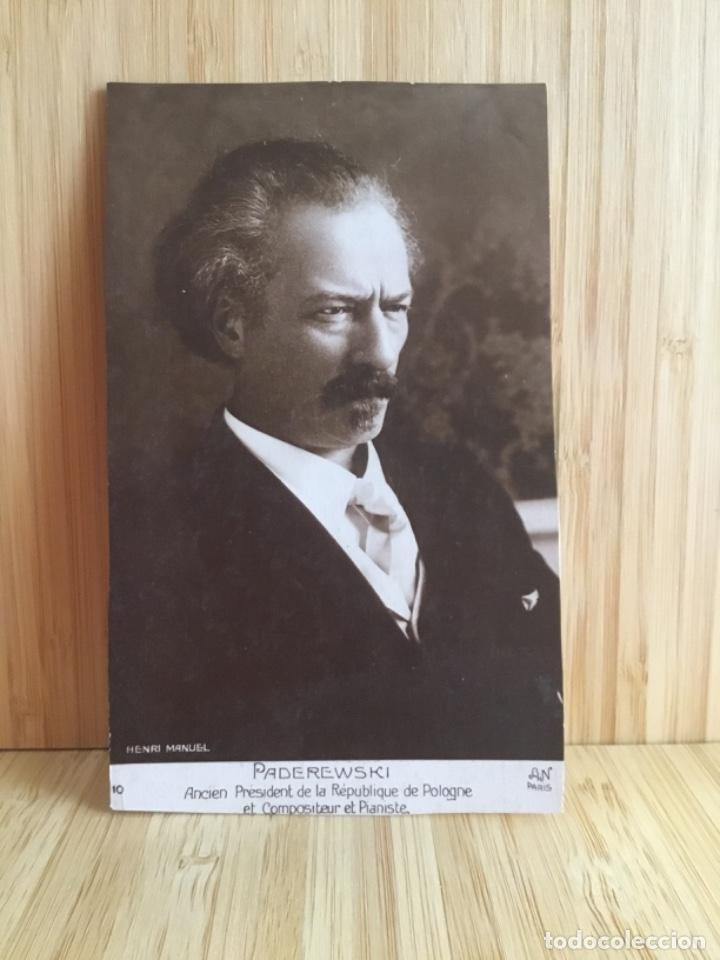Postales: PADEREWSKI.ANCIEN PRESIDENT DE LA REPUBLIQUE DE POLOGNE ET COMPOSITEUR ET PIANISTE