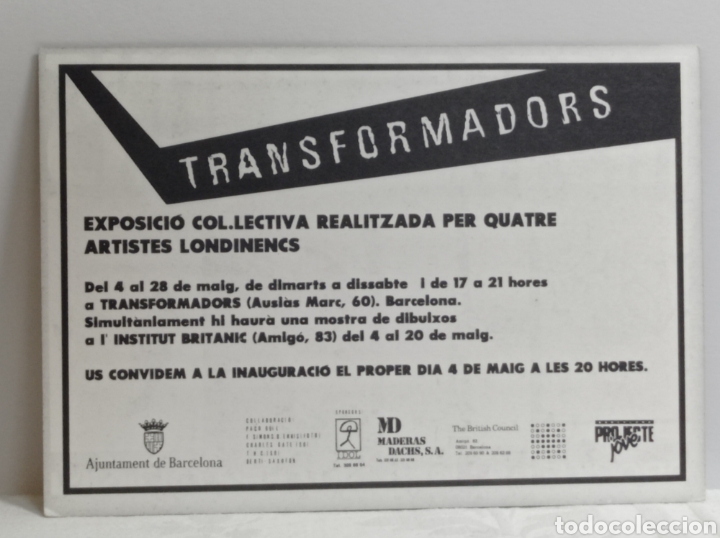 Postales: VV.AA. EXPO EN TRANSFORMADORS, BCN 1986-87? - Foto 2