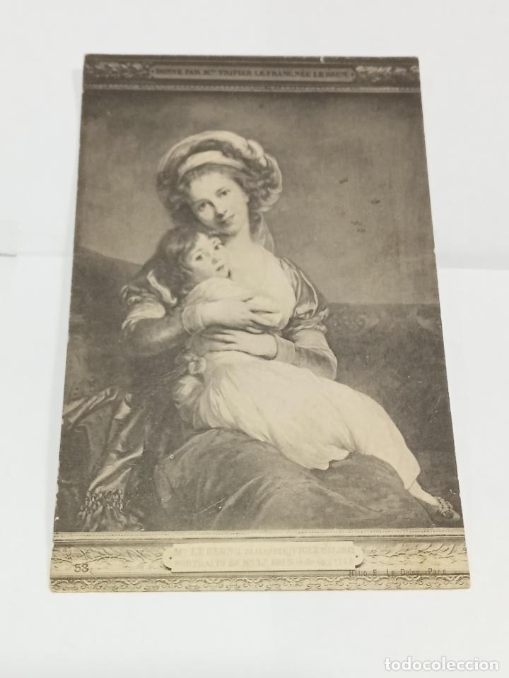 Cartes Postales: TARJETA POSTAL. PORTRAITS DE MADAMME LE BRUN ET DE SA FILLE.