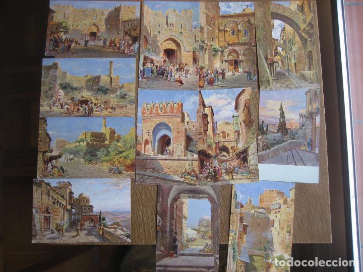 Postales: Jerusalem. Serie 12 postales antiguas alemanas . . Postales sin circular